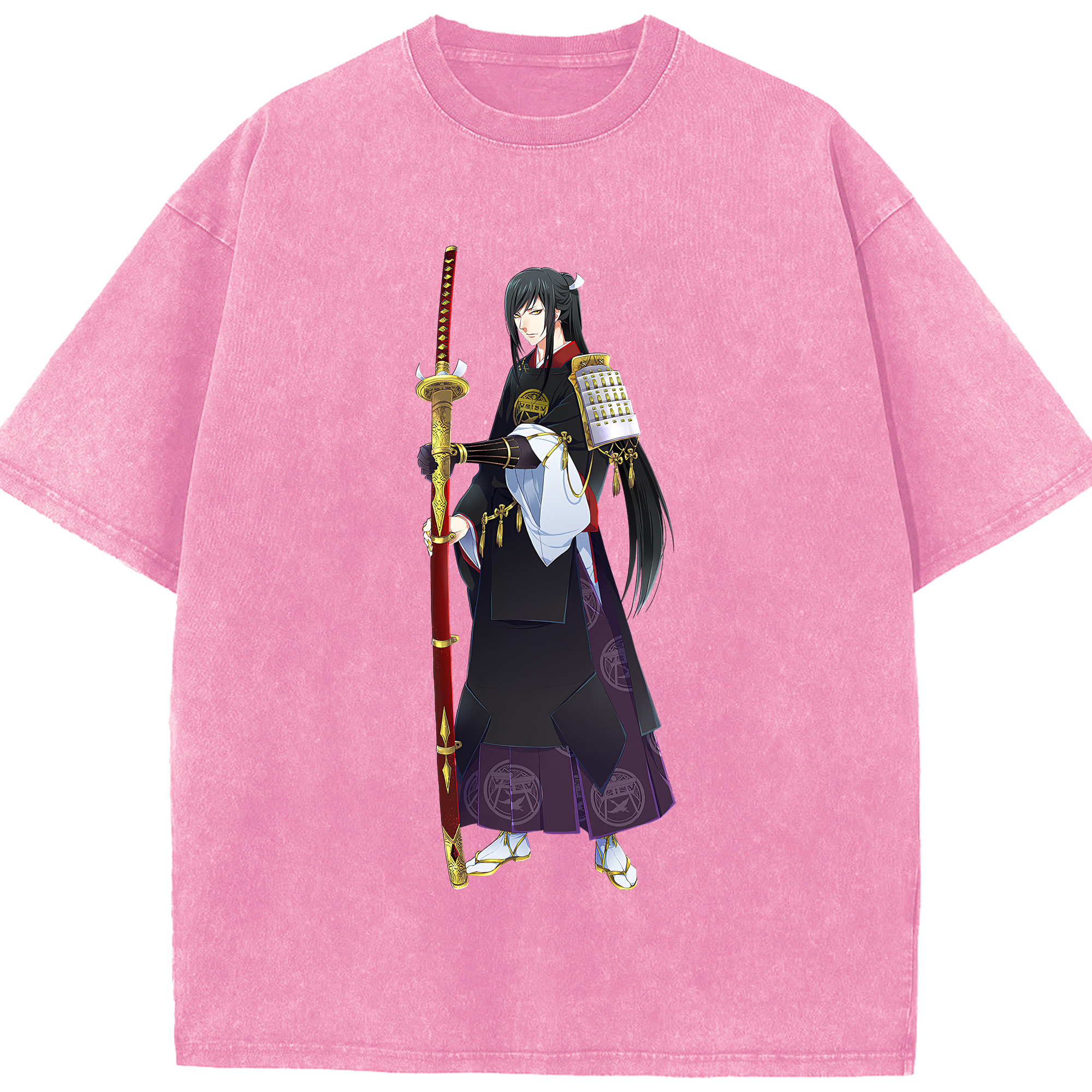 （画像用） 刀剣乱舞 Touken Ranbu 綿100% ヴィンテージ風 半袖Tシャツ（フロントプリント）